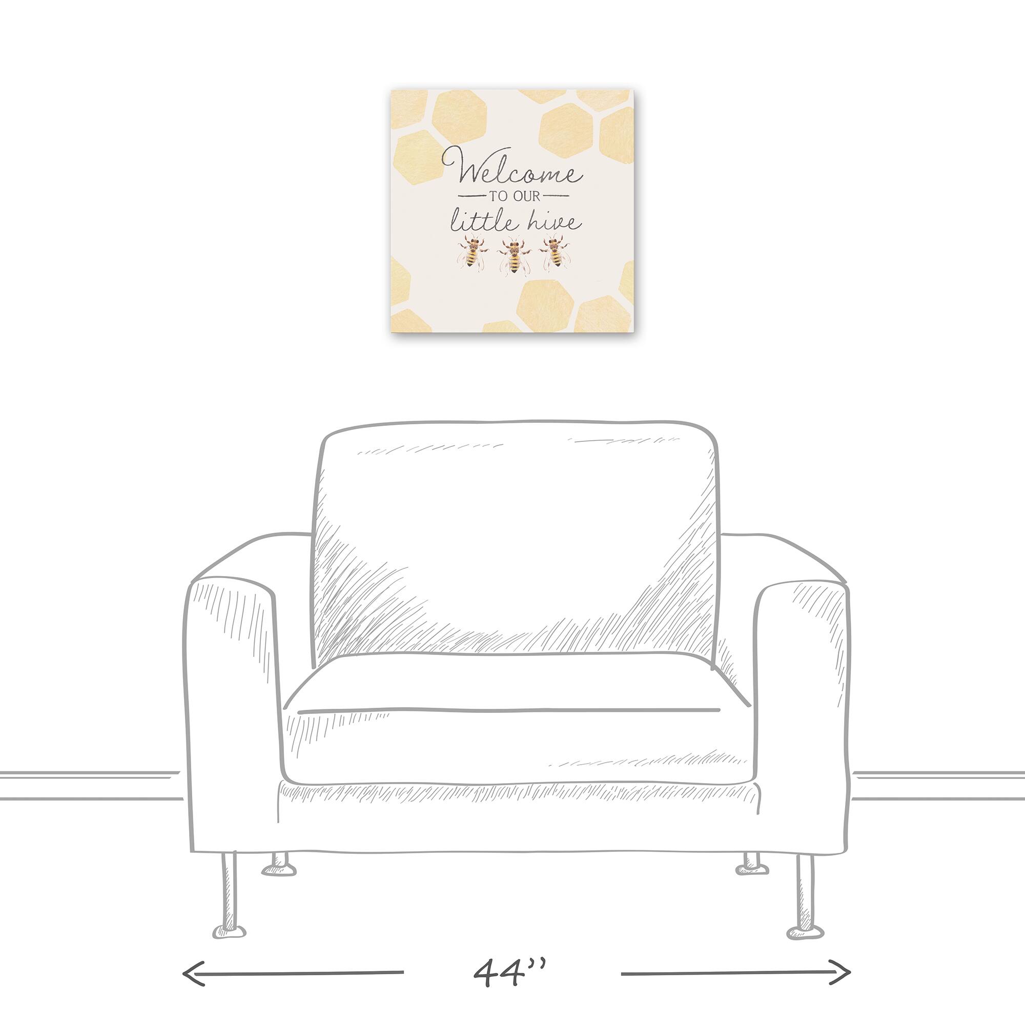 Welcome To Our Hive Bees 16" x 16" Canvas Wall Art